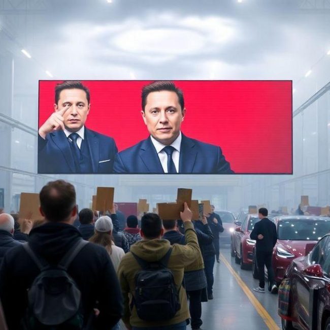 ativistas-projetam-imagem-de-elon-musk-fazendo-gesto-polemico-em-fabrica-da-tesla-na-alemanha