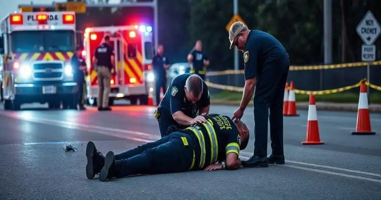 Florida fire police member seriously injured in car accident
