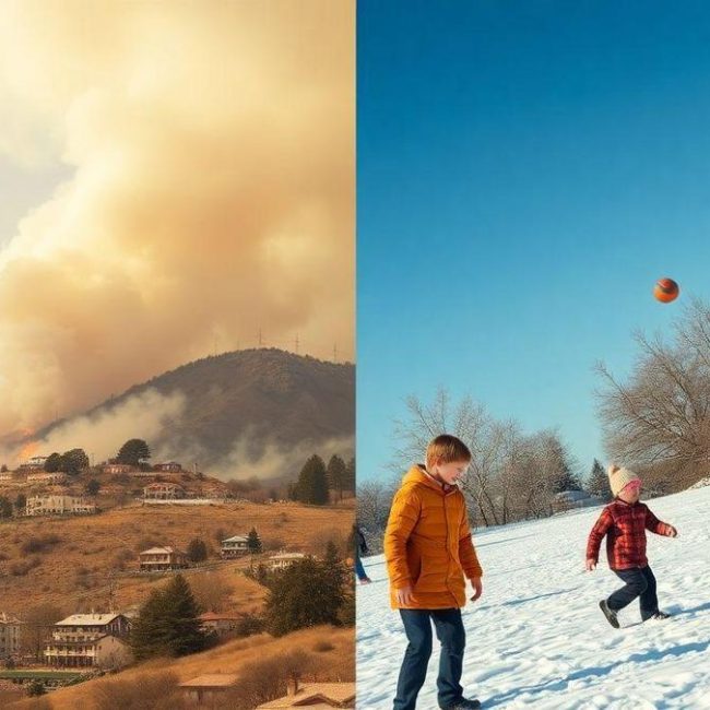 incendios-em-los-angeles-ameacam-casas-enquanto-neve-diverte-moradores-na-florida