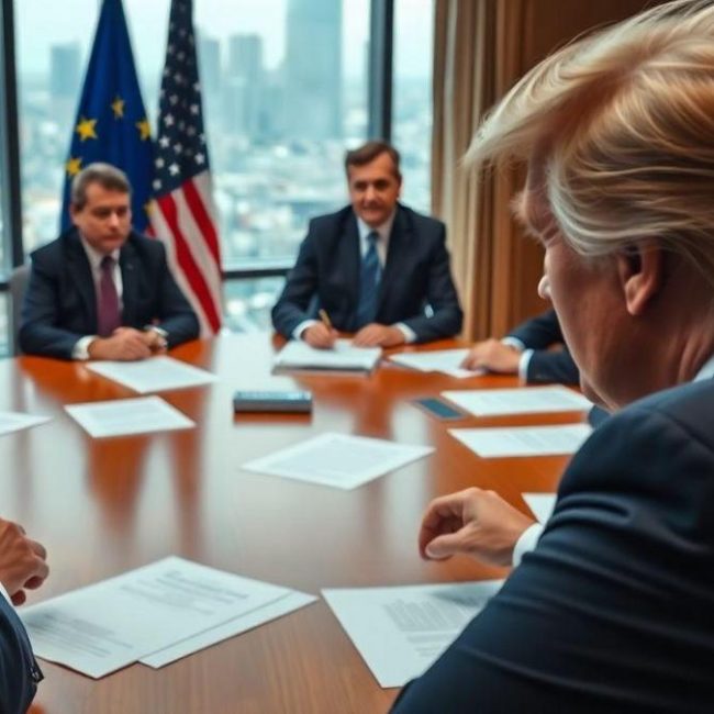 trump-avalia-aumento-de-tarifas-sobre-produtos-da-uniao-europeia-e-prepara-retaliacoes-franca