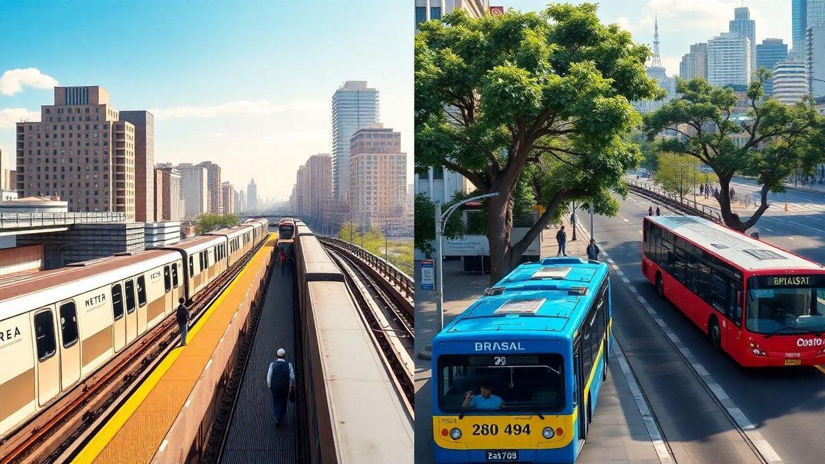 Estrutura dos Sistemas de Transporte Público nos EUA e Brasil