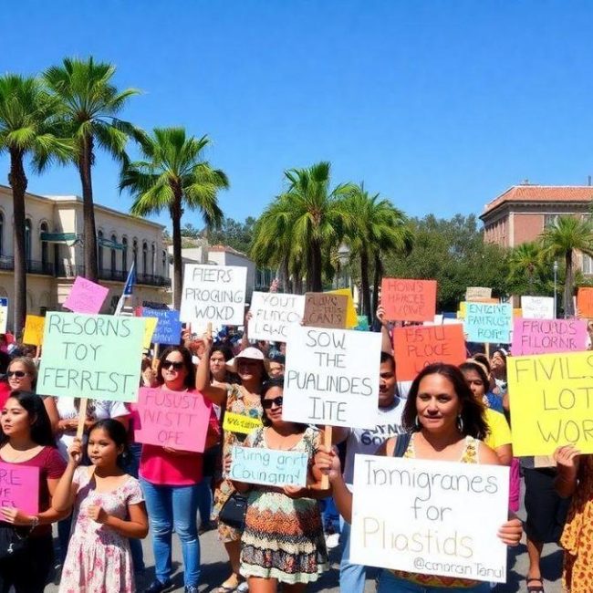 protesto-em-sanford-une-imigrantes-da-florida-contra-politicas-de-trump-apos-prisoes-do-ice
