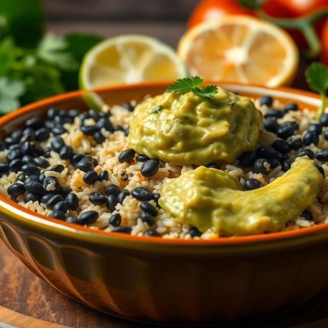 arroz-com-feijao-negro-e-guacamole-sabor-incrivel-em-uma-receita-sem-fogao-perfeita-para-refeicoes-r