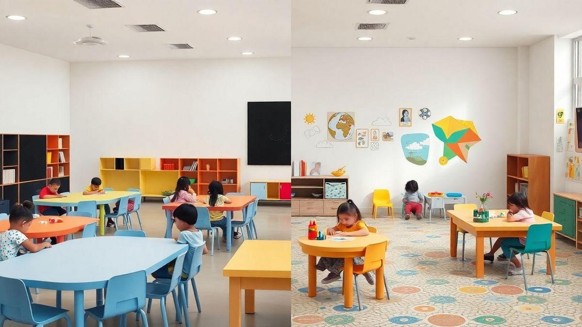 Estrutura do Sistema de Educação Infantil nos EUA e Brasil