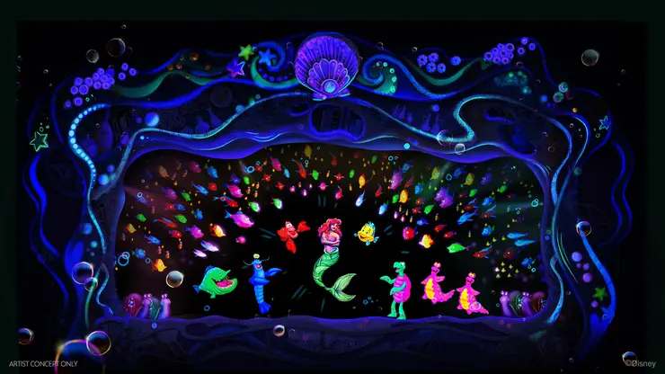É oficial: a nova marquise de “A Pequena Sereia – Uma Aventura Musical” já brilha no Hollywood Studios!
