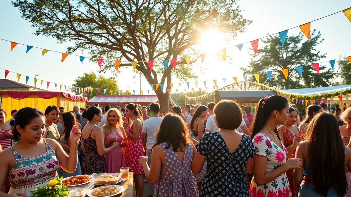 A participação da comunidade nas festividades