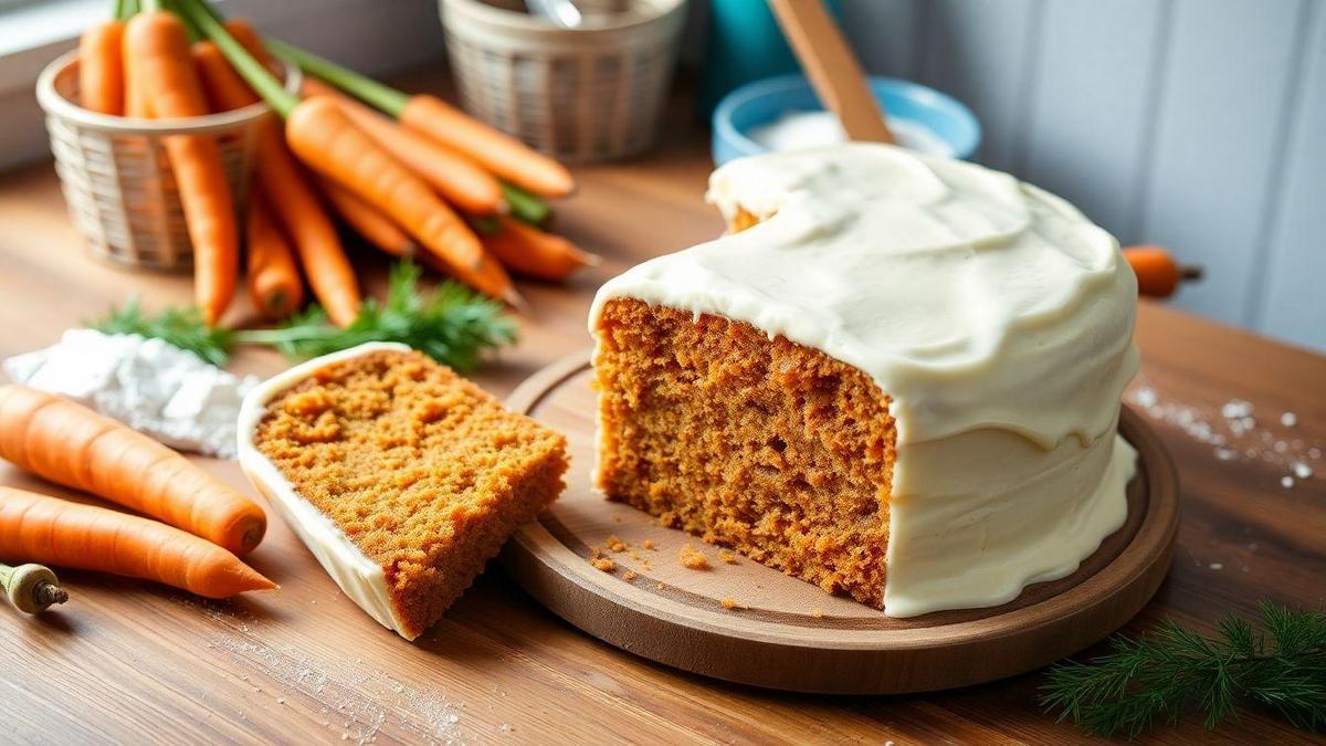 bolo-de-cenoura-suculento-com-cobertura-de-cream-cheese-pronto-em-menos-de--minutos-e-sem-forno