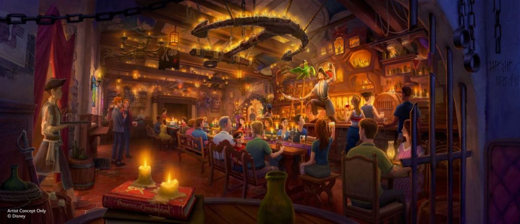 Disney World revela novos detalhes da taverna temática Piratas do Caribe: The Beak and Barrel