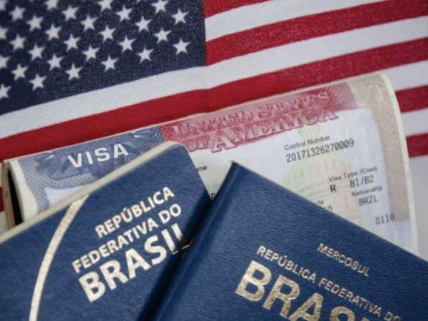 vistos-dos-eua-para-brasileiros-caem--em--mas-brasil-e-o--no-mundo-em-emissao