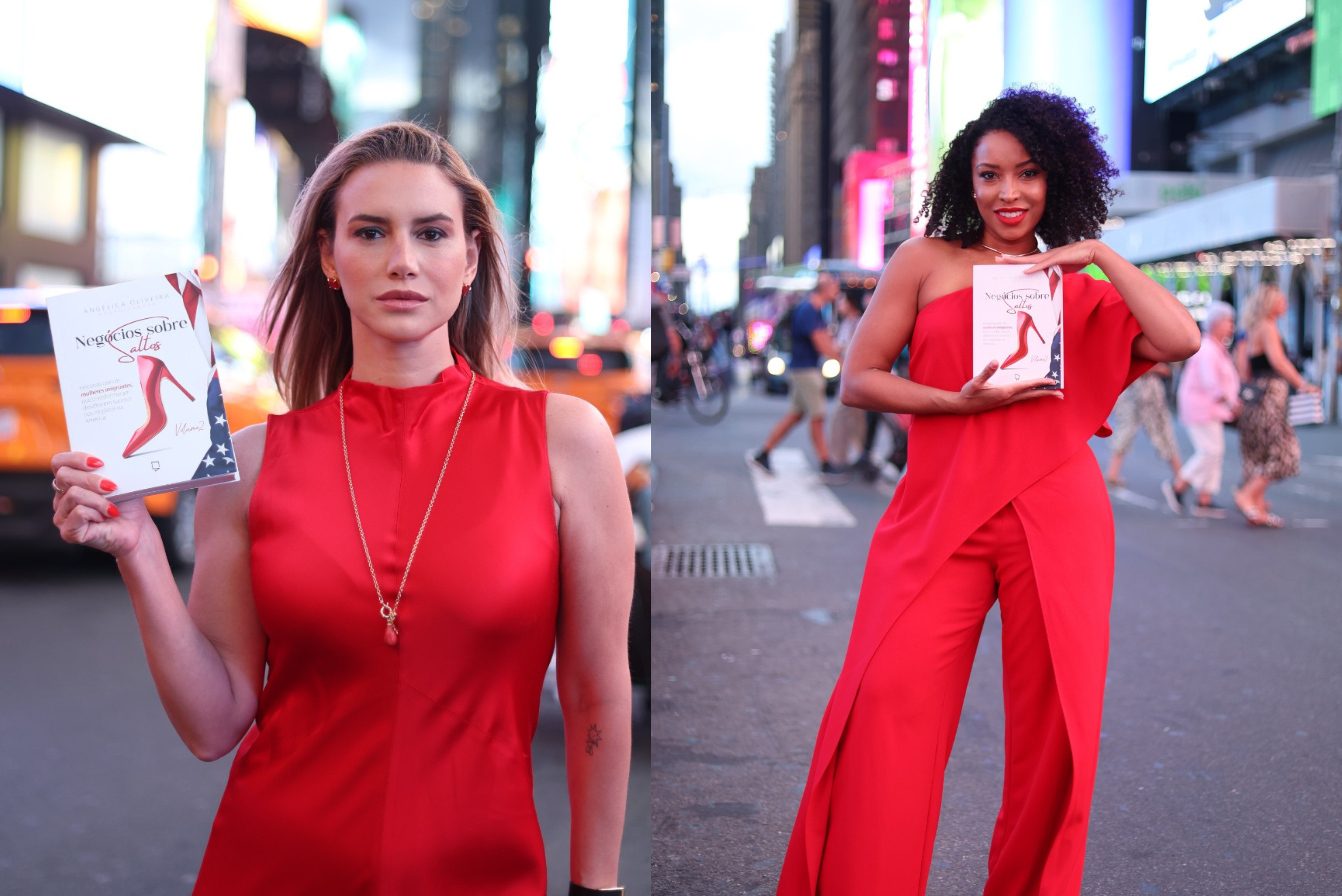 Negócios sobre saltos transforma a Times Square em palco do empreendedorismo feminino.