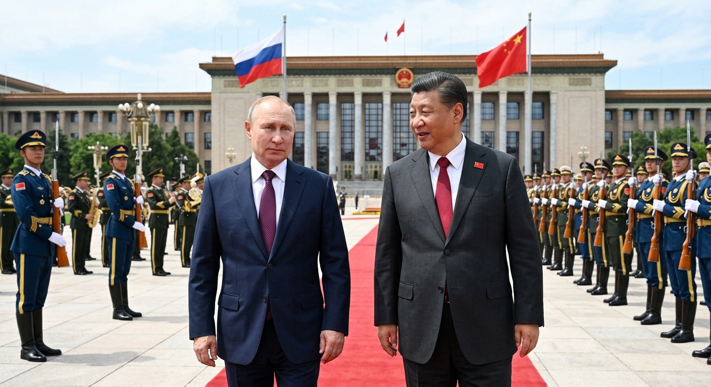 A visita de Putin a china