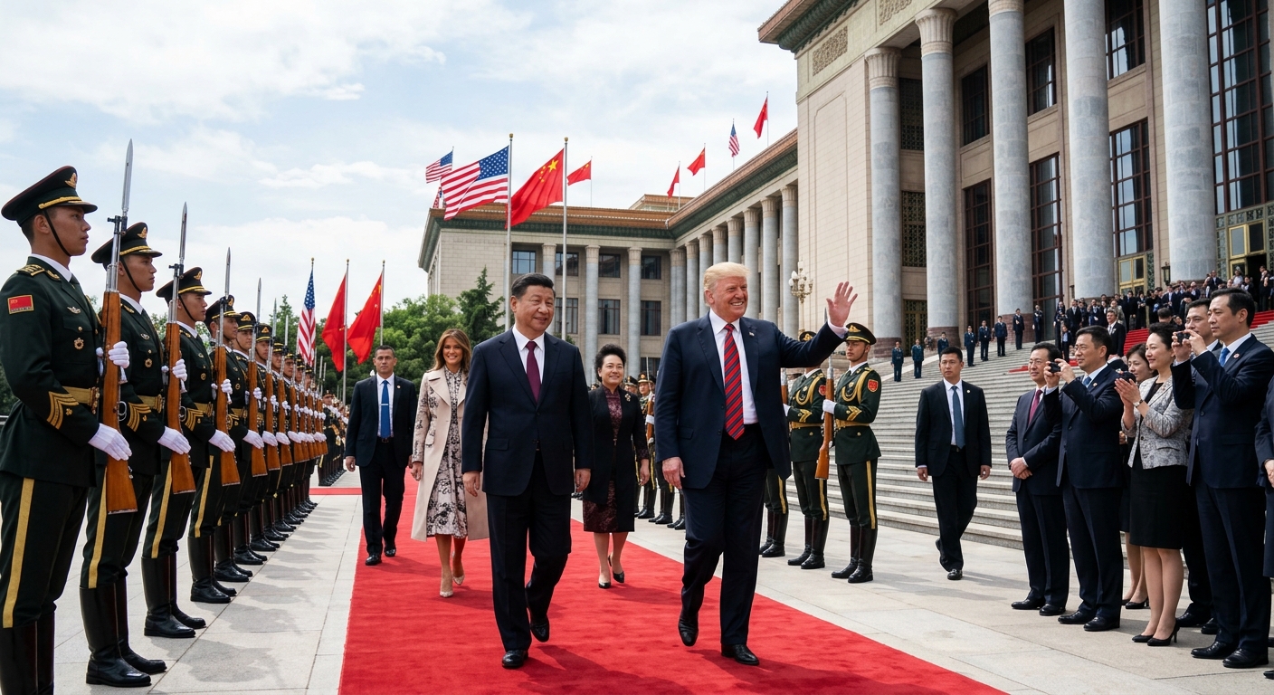 A visita de Trump a china Xi Jinping