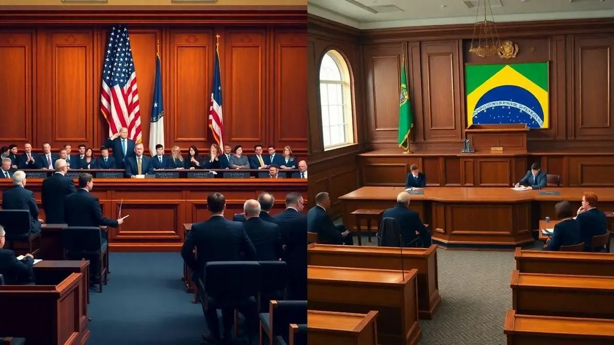 Estrutura do Sistema de Justiça Penal nos EUA e Brasil