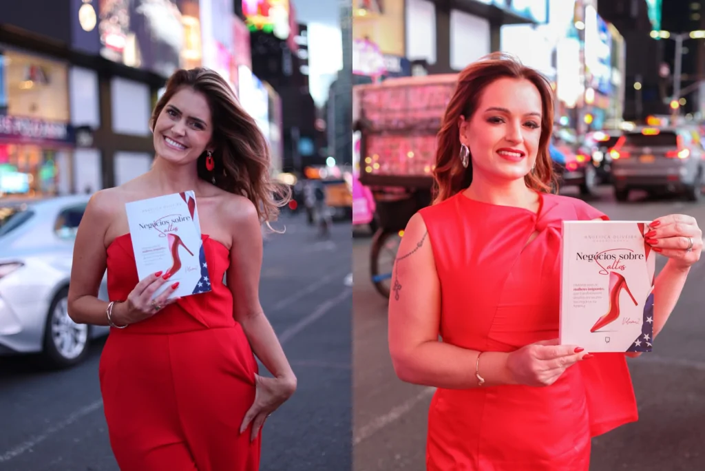 Negócios sobre saltos transforma a Times Square em palco do empreendedorismo feminino.