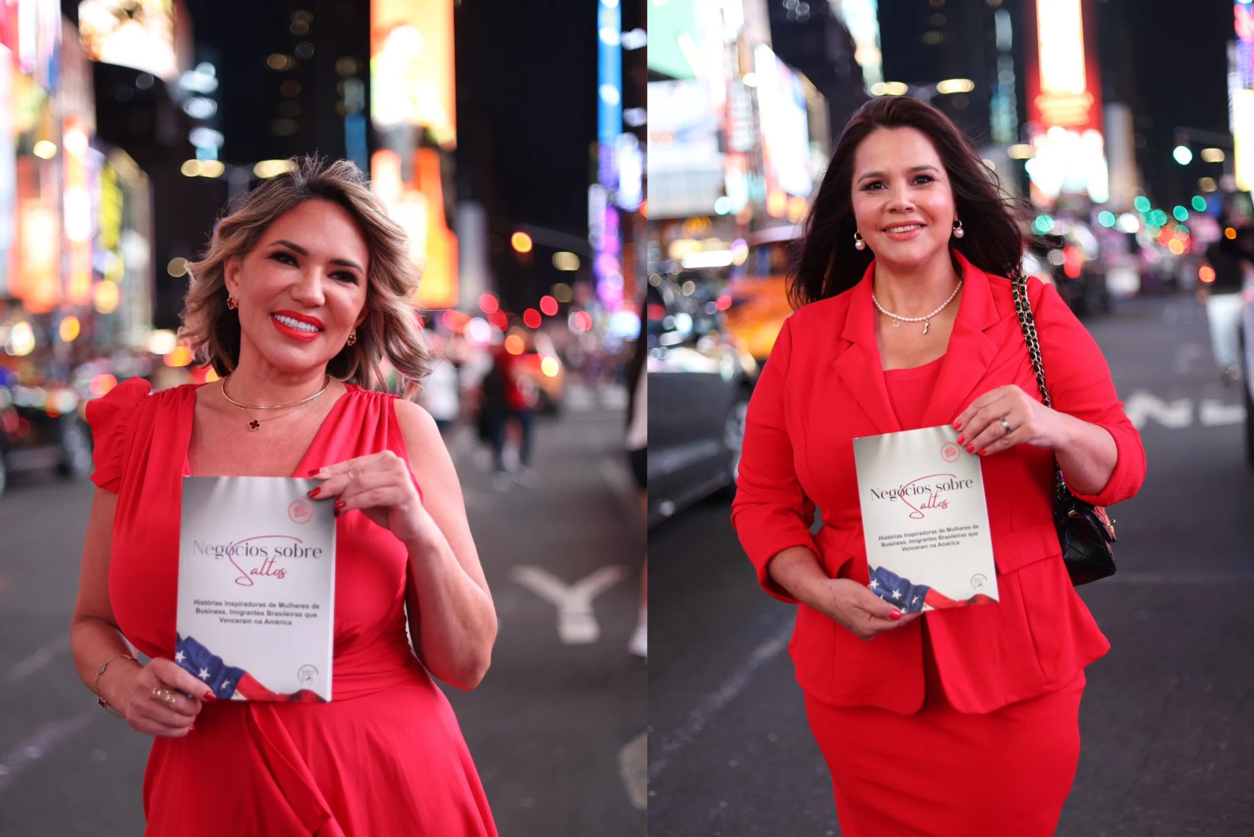 Negócios sobre saltos transforma a Times Square em palco do empreendedorismo feminino.