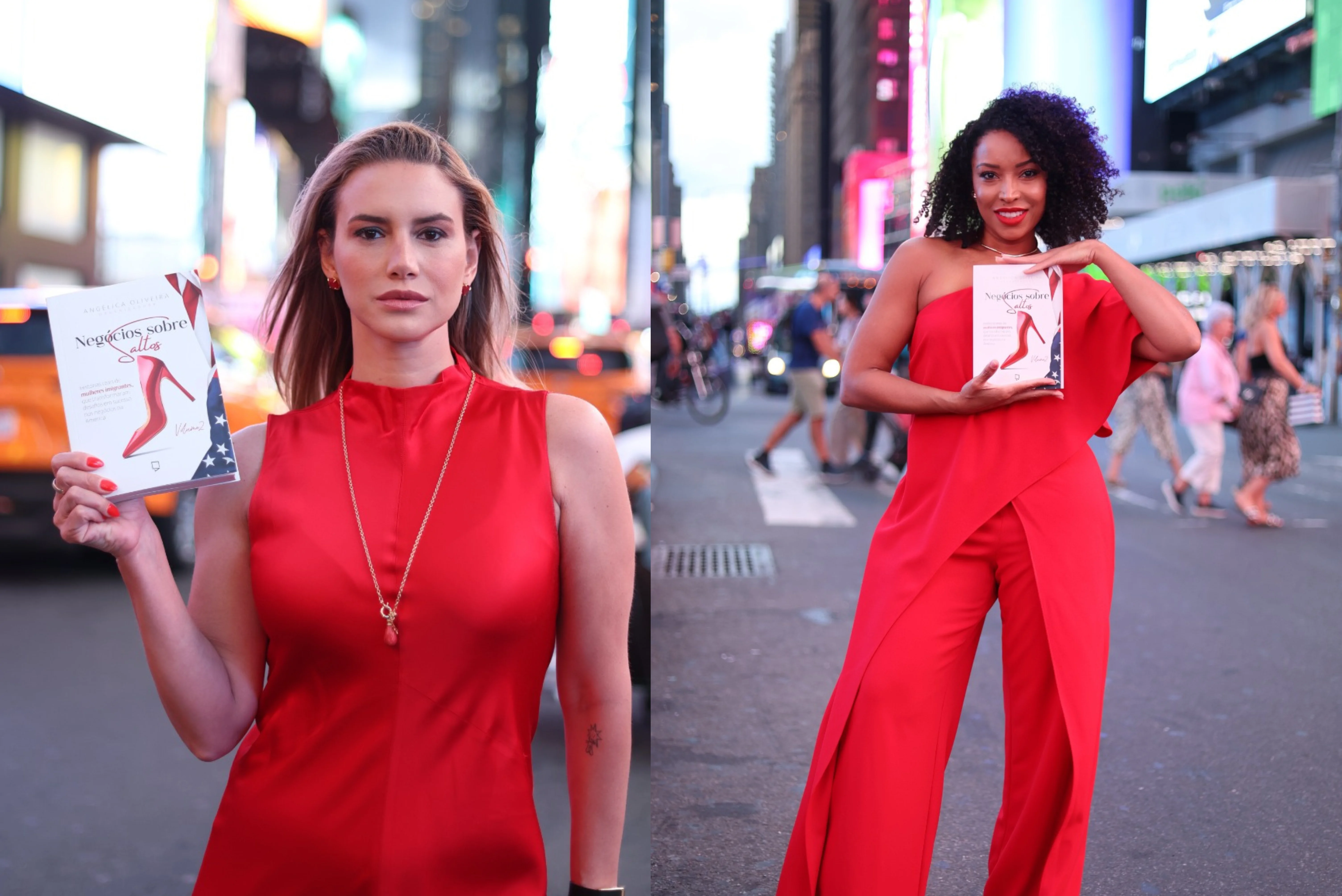 Negócios sobre saltos transforma a Times Square em palco do empreendedorismo feminino.